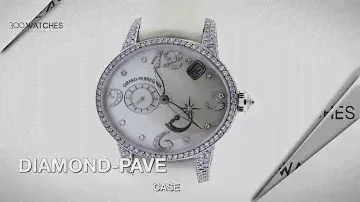 Girard Perregaux Cats Eye 18k White Gold Diamond MoP Watch
