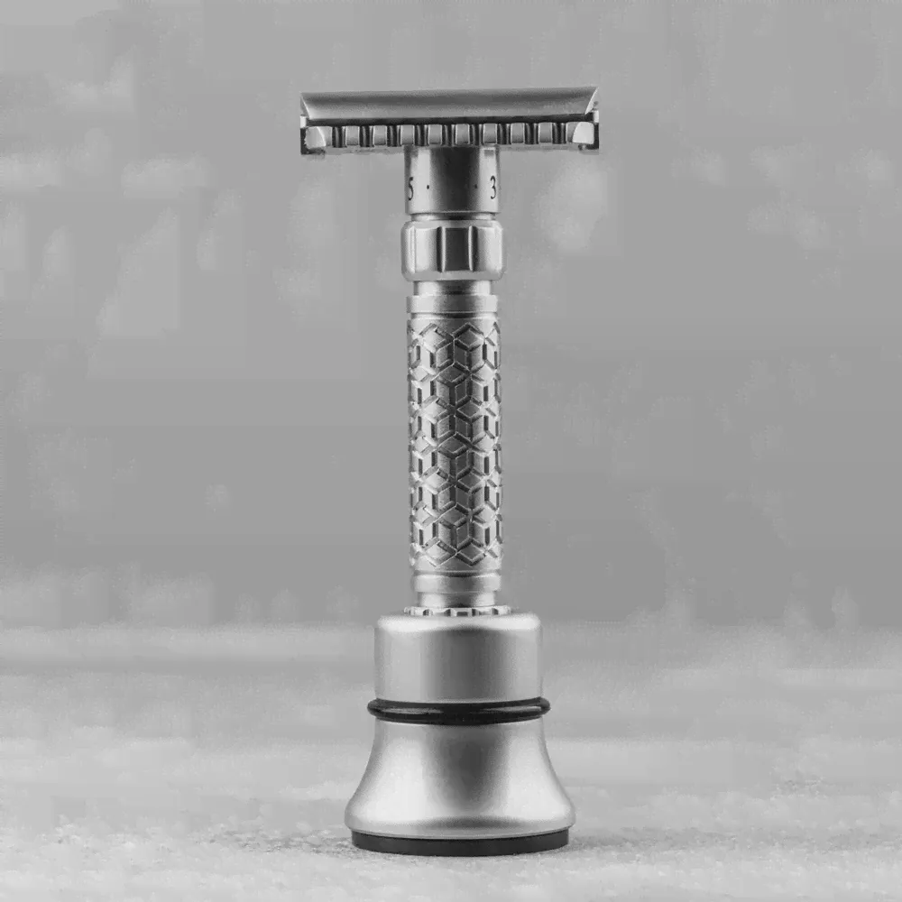 Регулируемая Т-образная бритва (станок) Pearl Flexi Adjustable Safety Razor Open Comb-0
