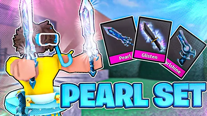 Playing MM2 with the NEW PEARL SET  *SUMMER UPDATE* (Murder Mystery 2)