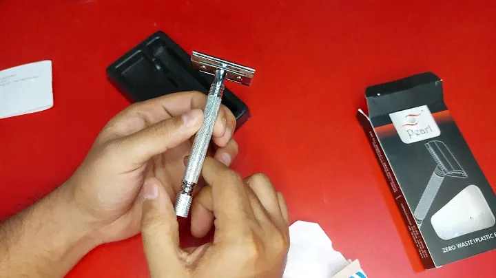 Pearl SS-01 chrome plated closed comb DE safety razor unboxing & demo!From cartridge to safety razor