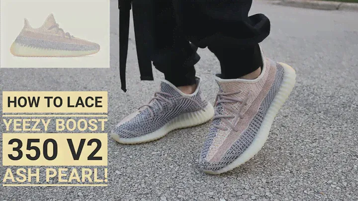 How to Lace Yeezy 350 V2 "Ash Pearl" & On Feet 2021